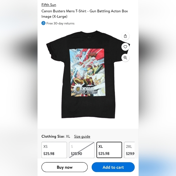 Cannon Busters Anime T-shirt​ - Picture 6 of 6